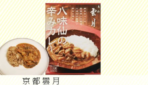 レトルトカレー食レポ　京都　雲月　八味仙の辛みカレー　